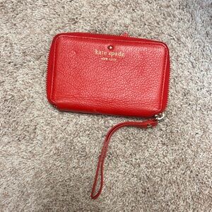 Kate Spade Red Leather Wallet